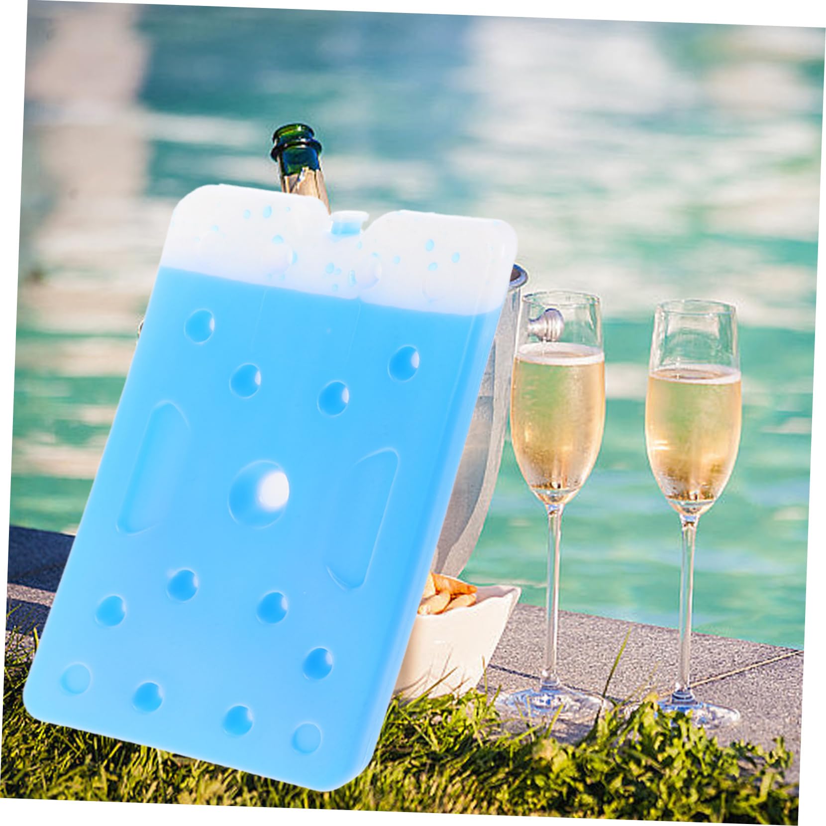 BESPORTBLE Blocs De Glace Réutilisables pour Boîtes À Lunch Glacières en Plastique De 1 500 ML