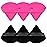 Pimoys 6 Pieces Powder Puff Face Soft Triangle Makeup Puff for Loose Powder Setting Powder, Velour Foundation Sponge Makeup Blender Sponge Beauty Makeup Tool