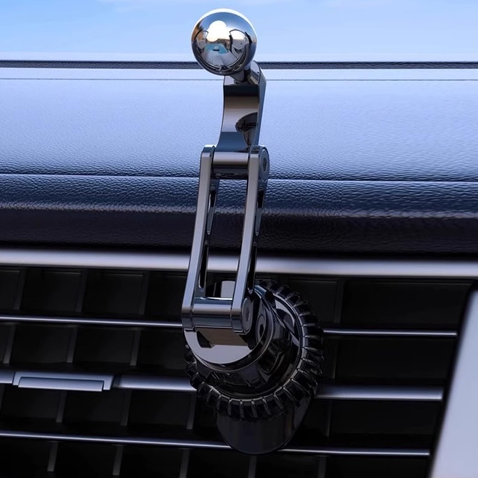 Braccio di estensione per giunto sferico nero da 17 mm, asta di prolunga girevole con giunto sferico regolabile, per presa d'aria dell'auto, supporto per telefono e supporto per mappe