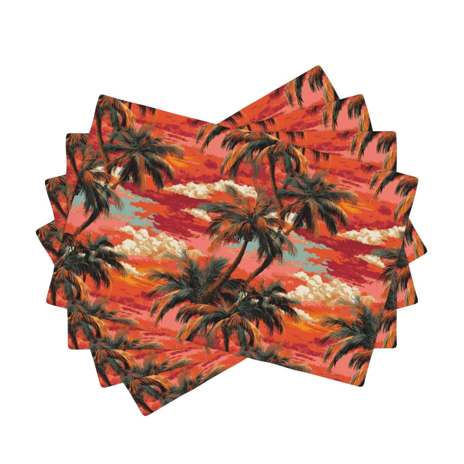 Set de table tropical pour repas de fête et décoration de salle à manger
