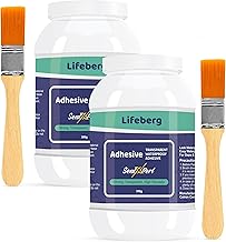 Lifeberg Waterproof Agent Insulating Sealant | 600gm SealXpert Adhesive Invisible Leak Sealing Adhesive with Brush | Used for Bathroom, Kitchen, and Exterior Wall Cracks, Tiles