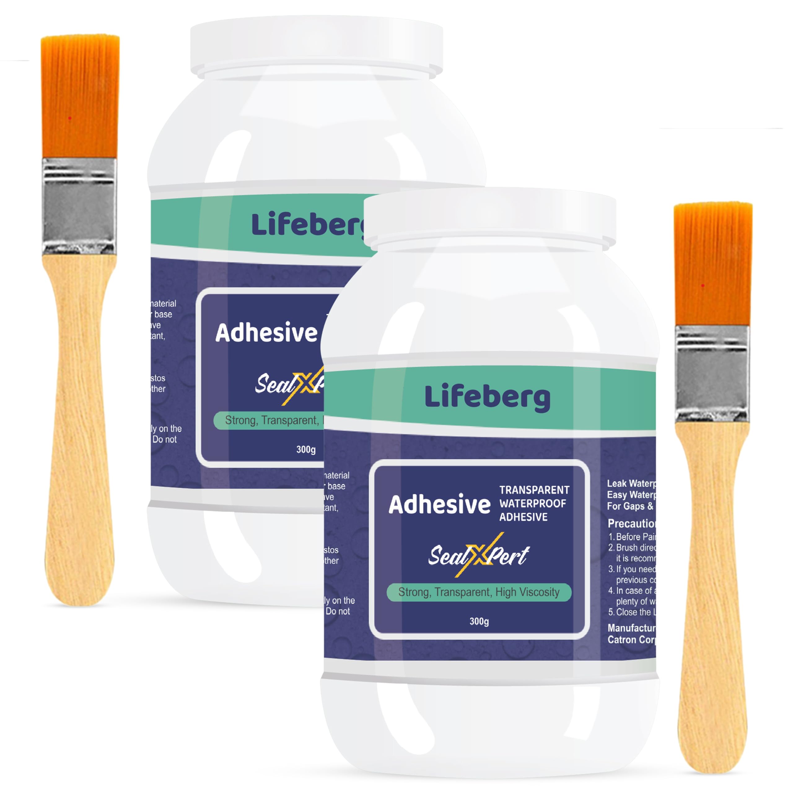 Lifeberg Waterproof 2 Crack SealXPert With Brush Transparent Universal Adhesives 600g,Roof Water Leakage Solution Transparent Waterproof Glue (B0D94JHM8W) Amazon Price History, Amazon Price Tracker
