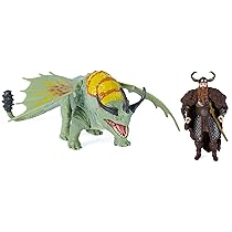 Dragons DreamWorks, How to Train Your Dragon, Rumblehorn & Stoick, Action Figure del Duo Vichingo, Giocattoli per Bambini dai 4 Anni in su