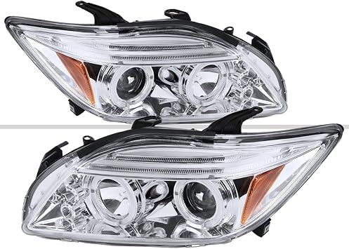 Autozensation Headlights For 2005-2010 Scion tC Chrome Left+Right