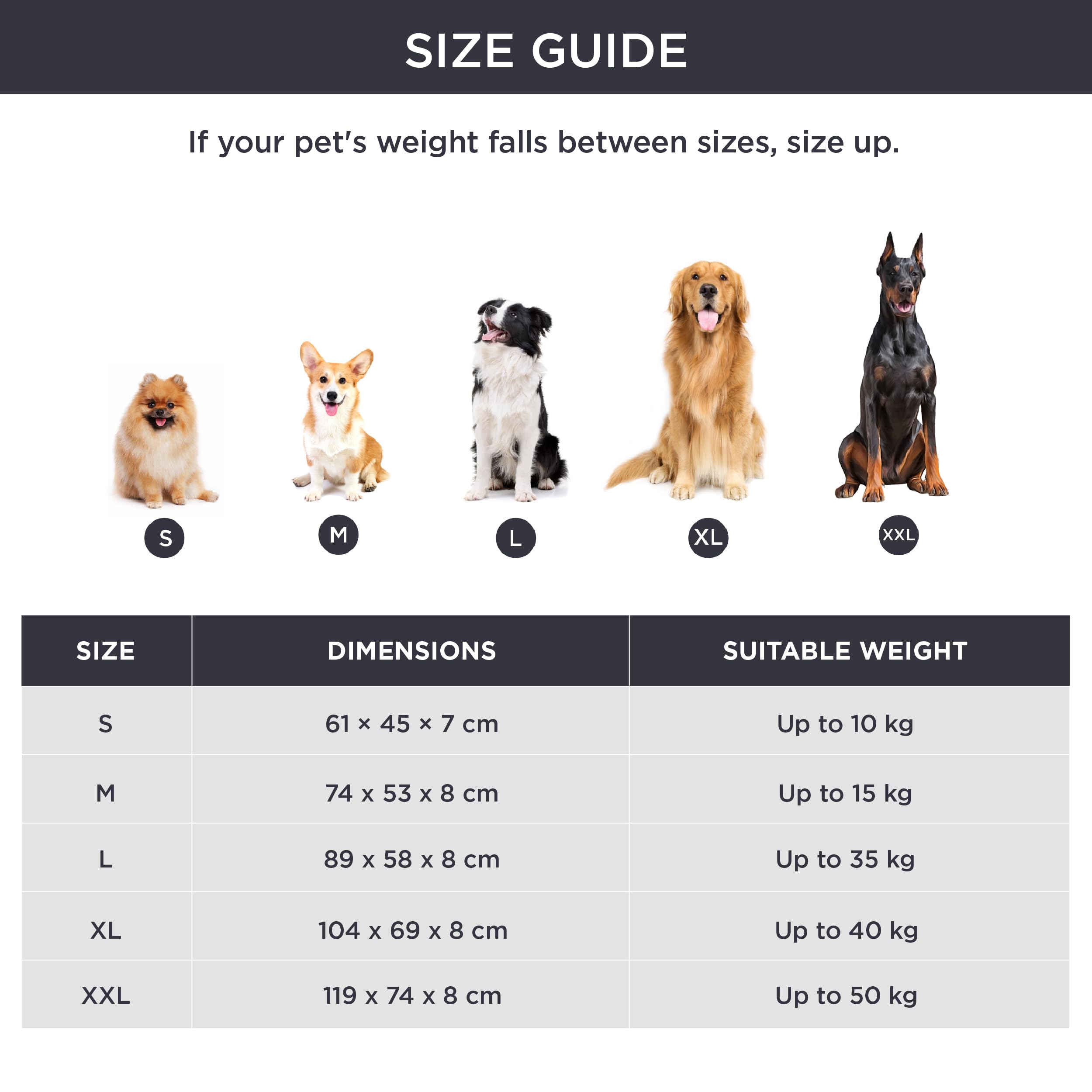 BEDSURE Flauschiges Hundebett Grosse Hunde - 104x69x8 cm Hundebett waschbar für große Hunde, rutschfeste Unterseite, Dunkelgrau