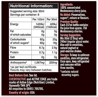 Active Edge CherryActive Concentrate 237ml