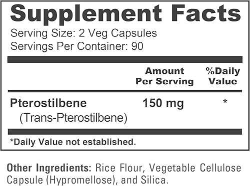 Miniatura 4 de NusaPure Pterostilbeno 150mg 180 cápsulas vegetales (sin OMG y sin gluten)