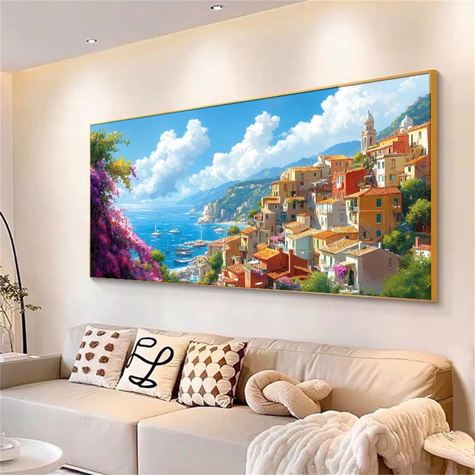 Diamond Painting Morze, 5D Diamond Painting Adult Crafts, Cloud Diamond Painting Cross Stitch Painting, Craft Arts for Christmas Decoration Living Room, Gift 100x200cm D-286