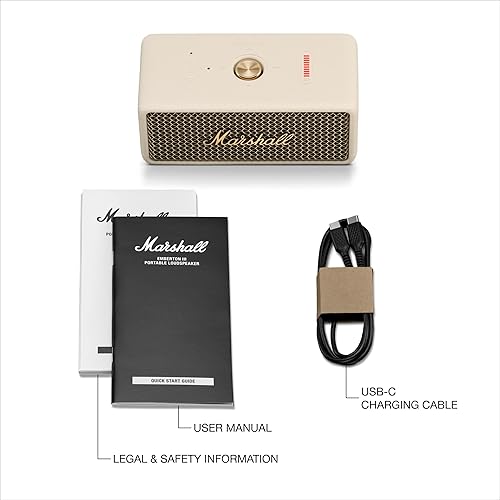 Miniatura 9 de Marshall Emberton III - Altavoz Bluetooth portátil, diseño resistente al agua IP67, sonido estéreo fuerte, graves profundos con tiempo de