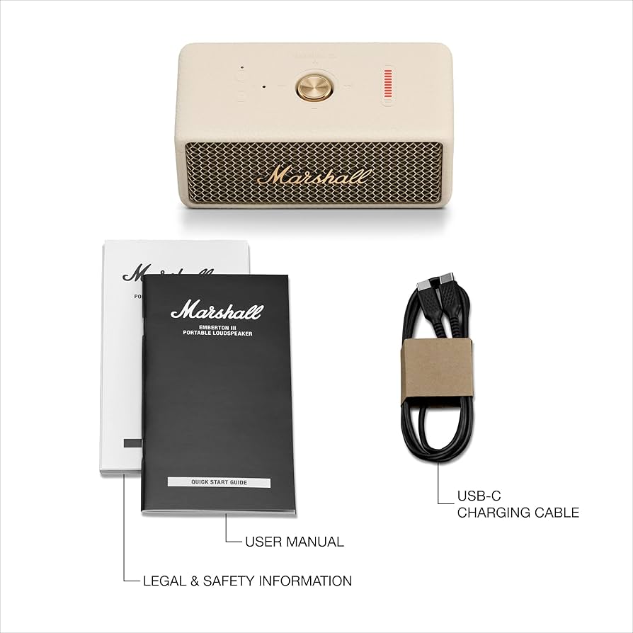 Marshall Emberton III Portable Bluetooth Speaker, Wireless