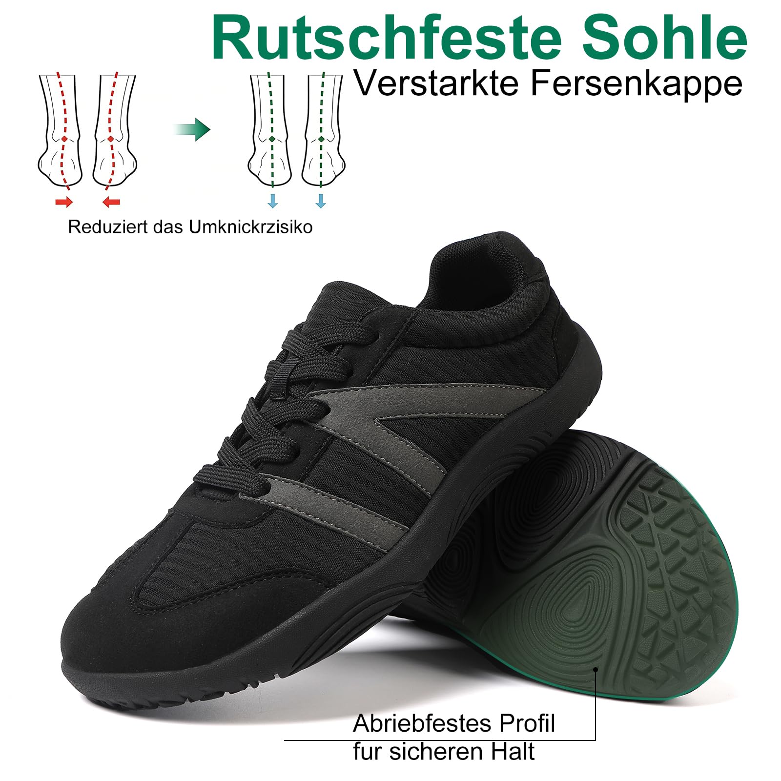 AONETIGER Unisex boso buty męskie damskie minimalistyczne szerokie buty fitness lekkie do biegania trampki oddychające antypoślizgowe oddychające bieganie szlakowe GR.36EU-47EU