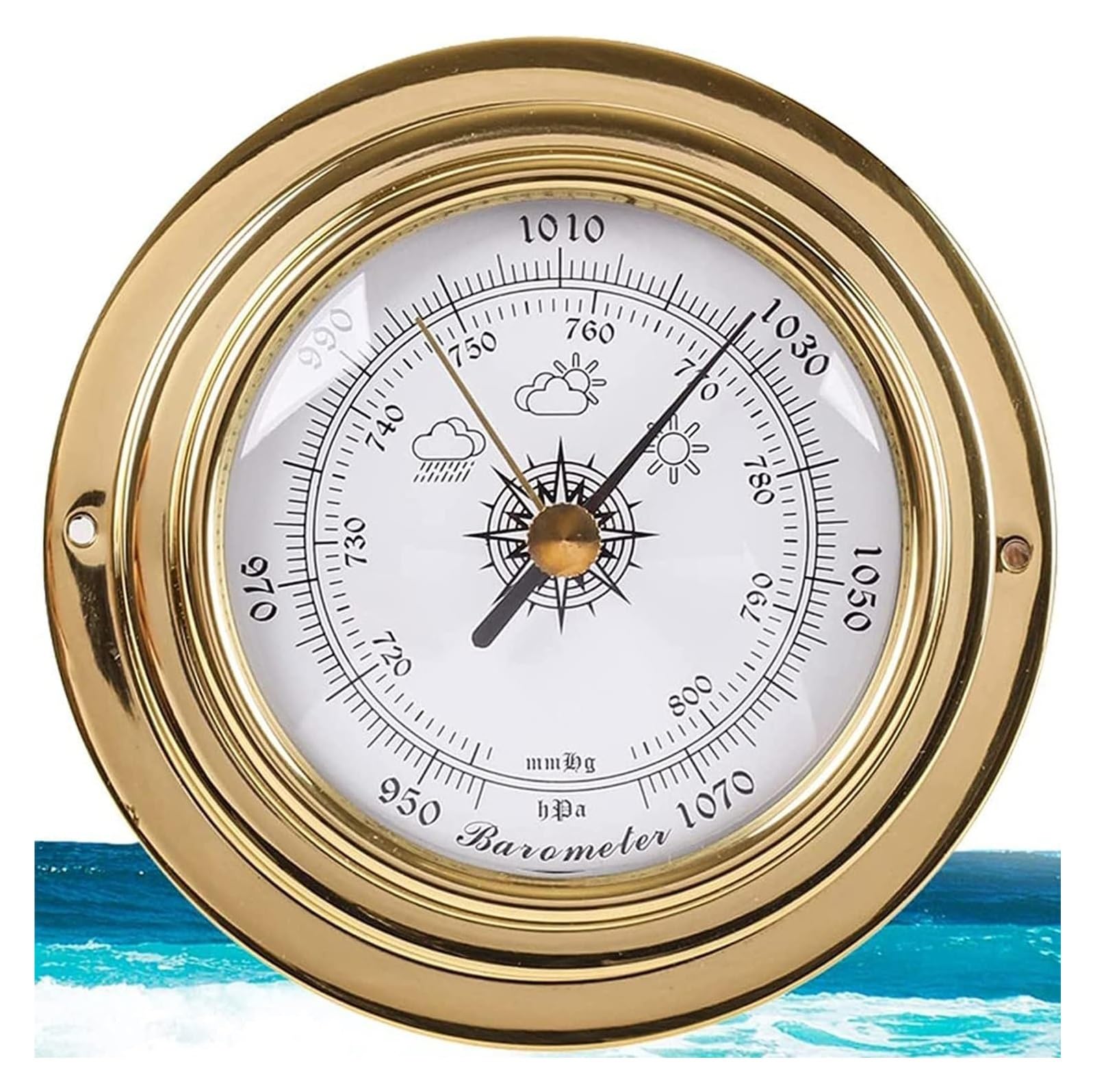 Barometer, 3,9 Zoll Wandthermometer, for Zuhause, Hotels, Büros, Fabriken-Thermometer
