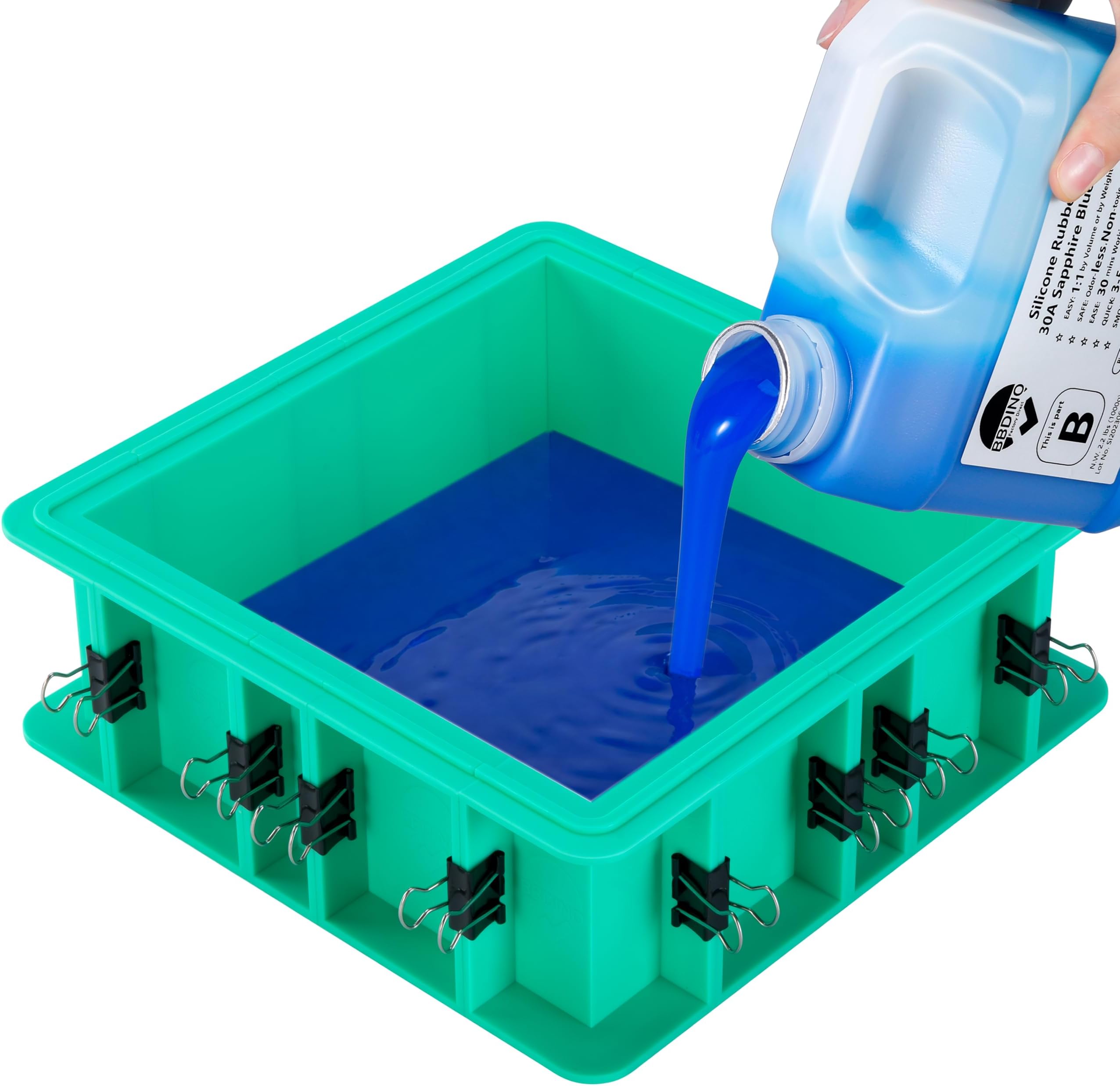 BBDINO Adjustable Mold Housing Kit for Silicone Molds Making 1 Set