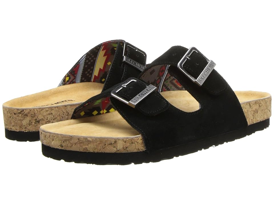 

SKECHERS Buckle Sandal (Black) Women's Sandals