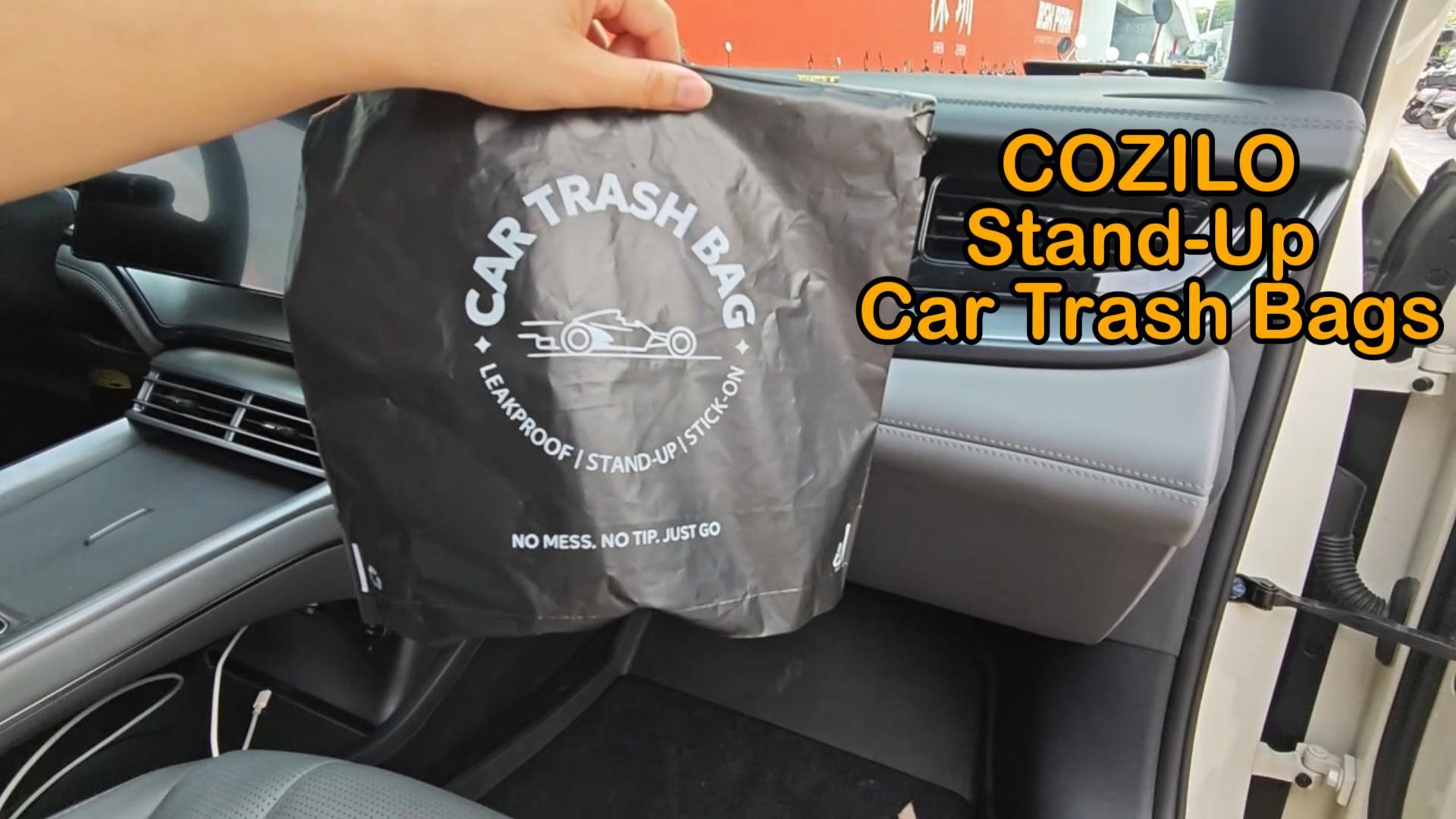 Image of Disposable Car Trash Bags, Stand-Up & Stick-On Car Trash Can Alternative