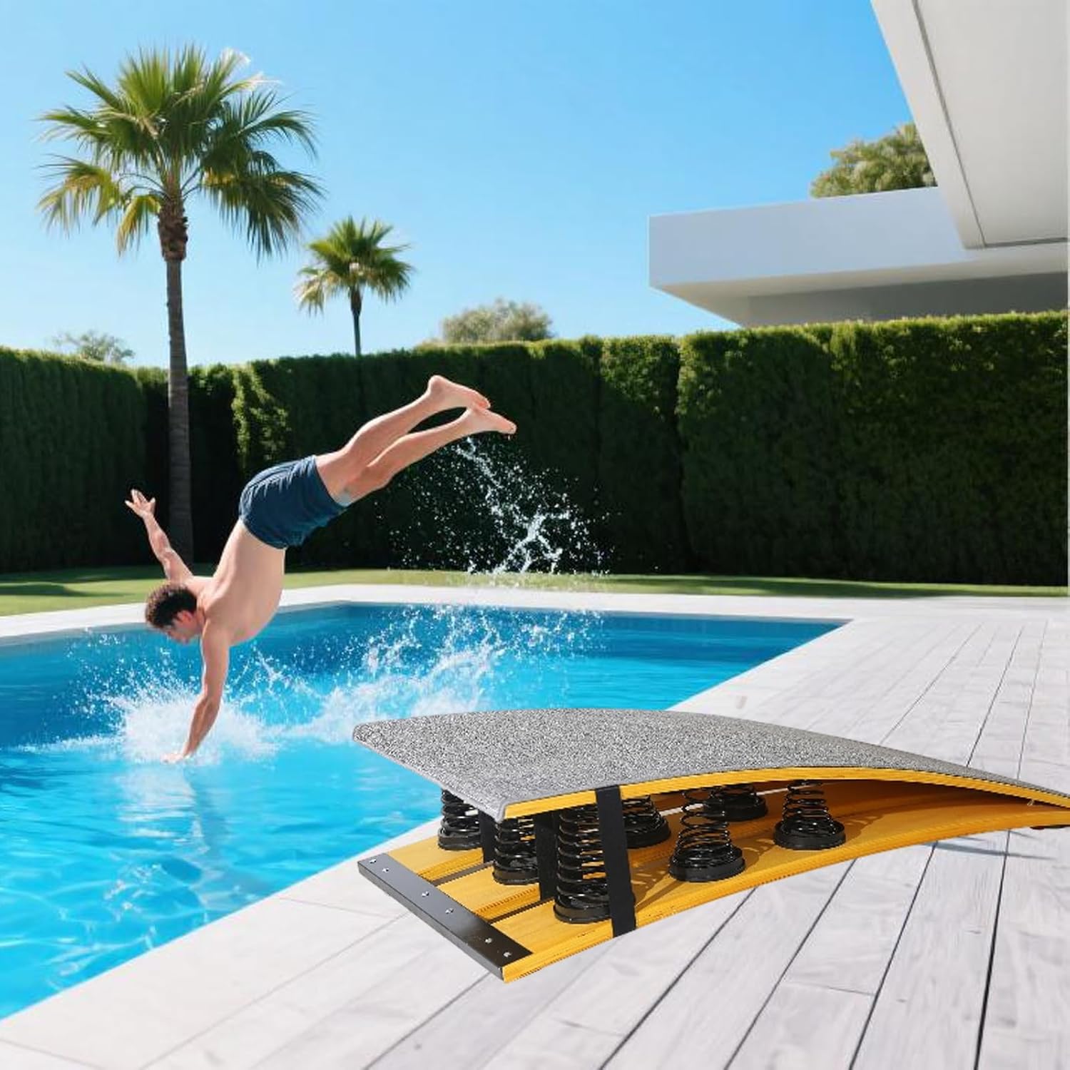 Pool Diving Board for Adults - Gymnastics Springboard with High-Elastic Steel Springs, Diving Board for Pool or Training - Perfect for Pool Diving Board Enthusiasts