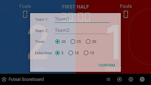 Futsal scoreboard