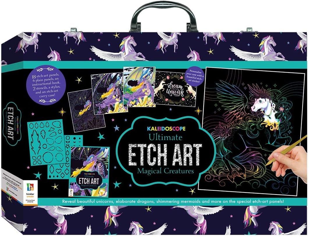 Kaleidoscope Ultimate Etch Art Carry Case Magical Creatures