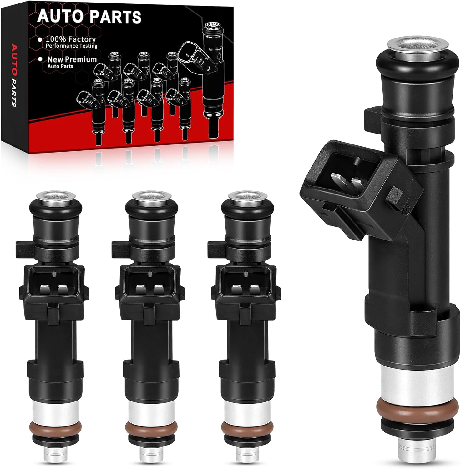 Fuel Injectors for 1.4L L4 Fit For:-Chevy Cruze 2012-2015 Cruze Limited 2016 Sonic 2012-2016 2018 Trax 2013-2016, for:-Buick Encore 2013-2015 2017-2019, OE Replacement# 0280158205 (Set of 4)