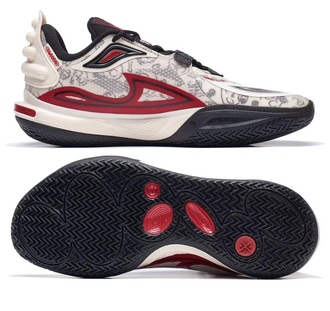 Li-Ning Hombres Profesionales Zapatos de Baloncesto Reflejo de Alto Rebote Antideslizantes Calzado de Basquetbol para Hombre Wade ALLCITY 12 Series