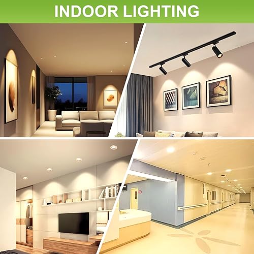 Miniatura 5 de GEPLAD Paquete de 4 bombillas LED MR16 de 50 W de repuesto halógeno, bombilla GU5.3 de inundación y foco de luz de 3000 K blanco suave, 450 lúmenes,