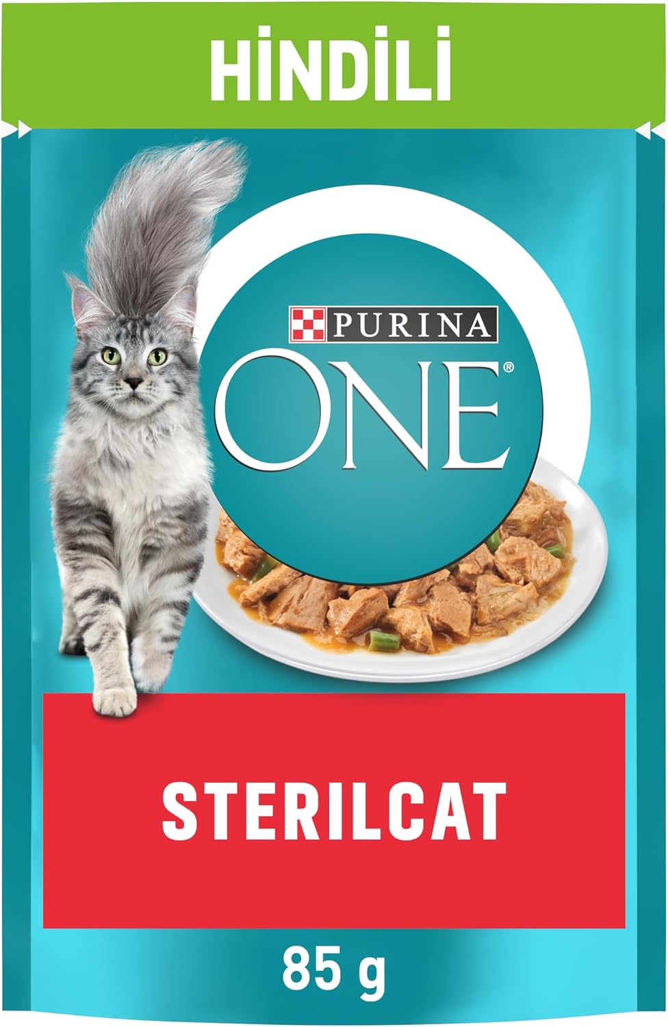 PURINA ONE Hindi Etli Kısırlaştırılmış Kediler İçin Yaş Kedi Maması 85 Gram, 26 Adet