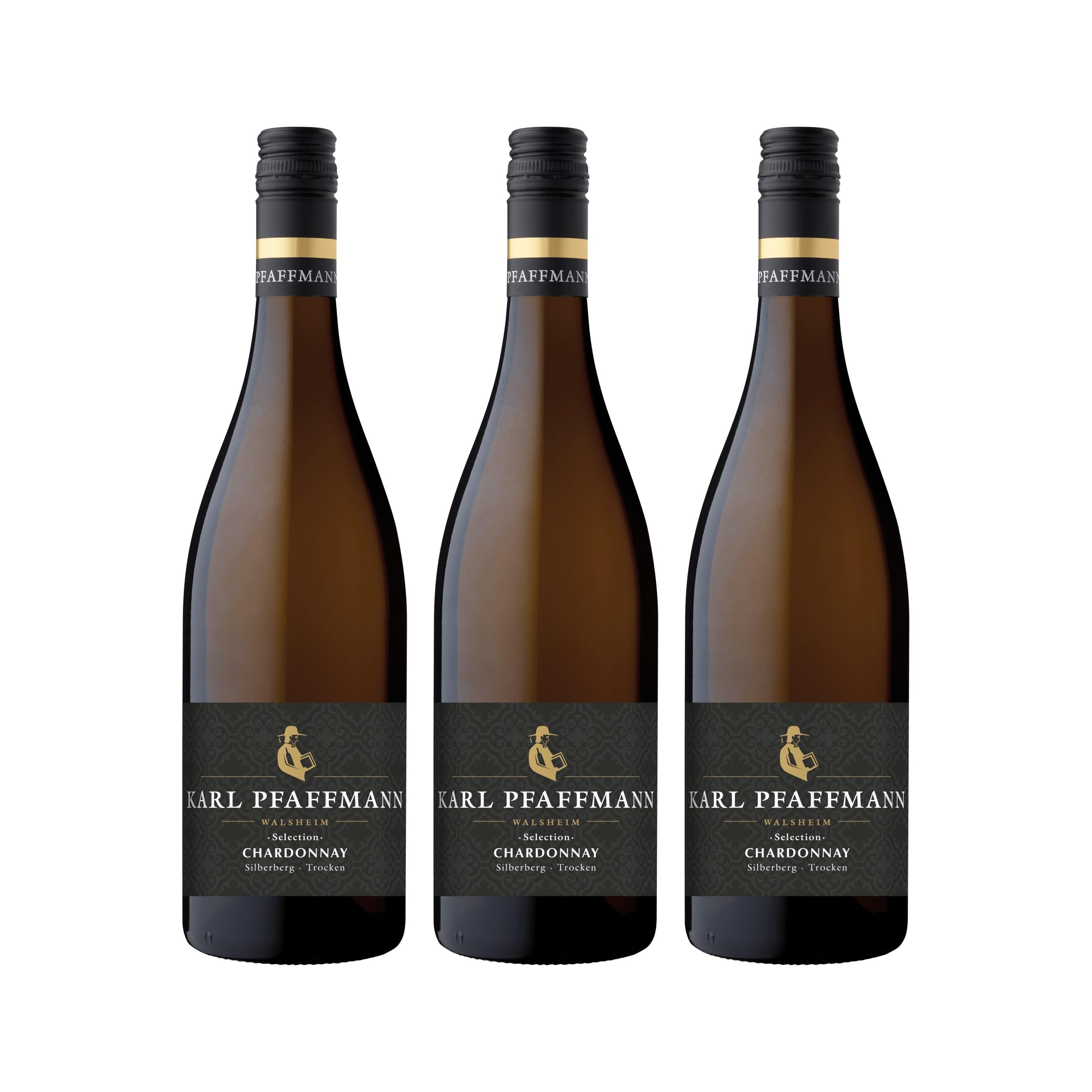 Karl Pfaffmann Silberberg Chardonnay Weisswein Weiss trocken Deutschland inkl. FeinWert E-Book (3 x 0.75 l)
