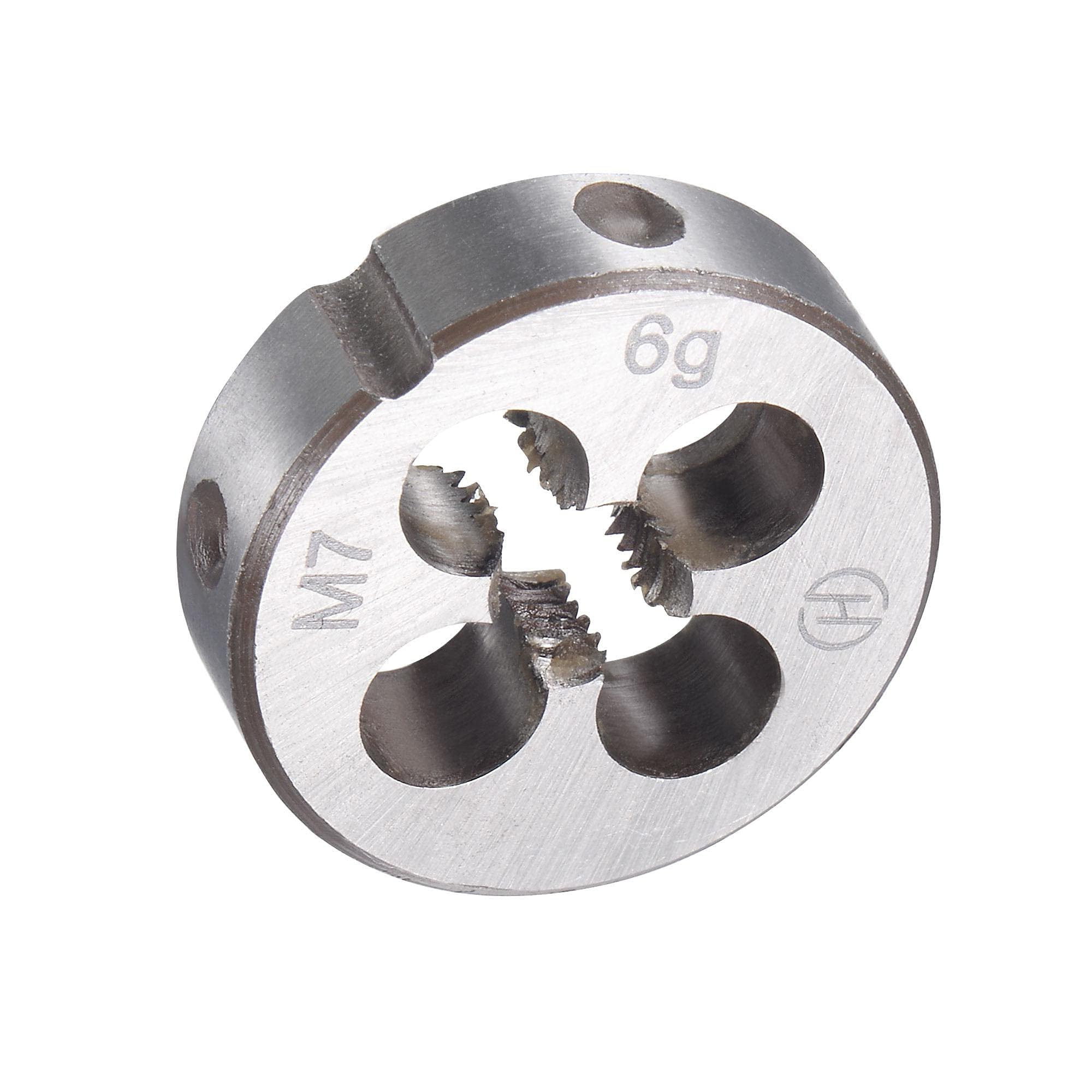 TOP-VIGOR M7 x 1mm Metric Tap and Die Set, Machine Thread Screw Tap with Round Threading Die - Image 4