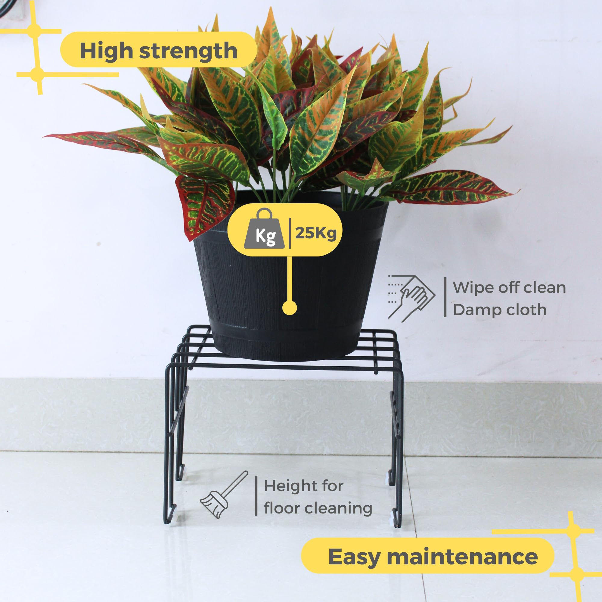 Meshable Moso Plant Stand - Stylish Balcony Display -4