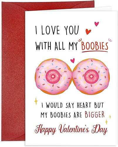 Vista 14 de Divertidas tarjetas de San Valentín para ella, él, tarjetas traviesas de San Valentín, tarjetas de felicitación de cumpleaños con sobre para novio