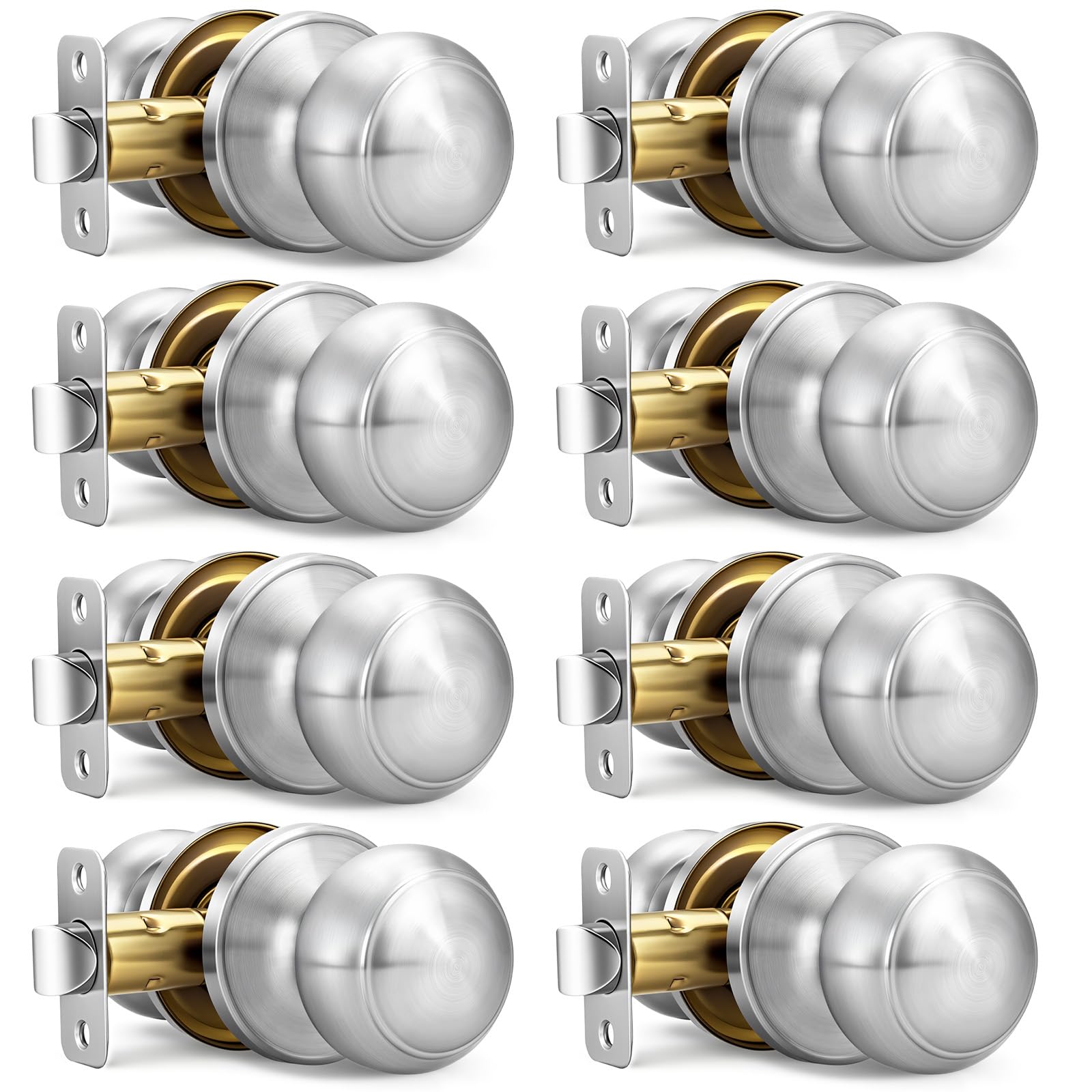 Black Door Knobs, 10 Pack Privacy Door Knobs Interior — Amazon image 15