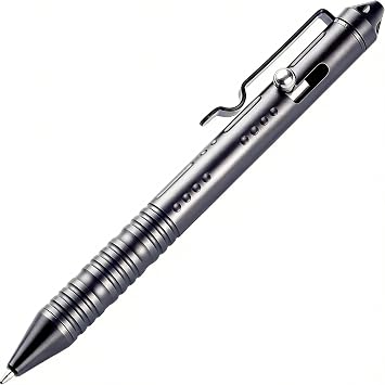 SMOOTHERPRO Bolt Action Pen with Tungsten Side 3 Colors for EDC Pocket Color BlackTP156
