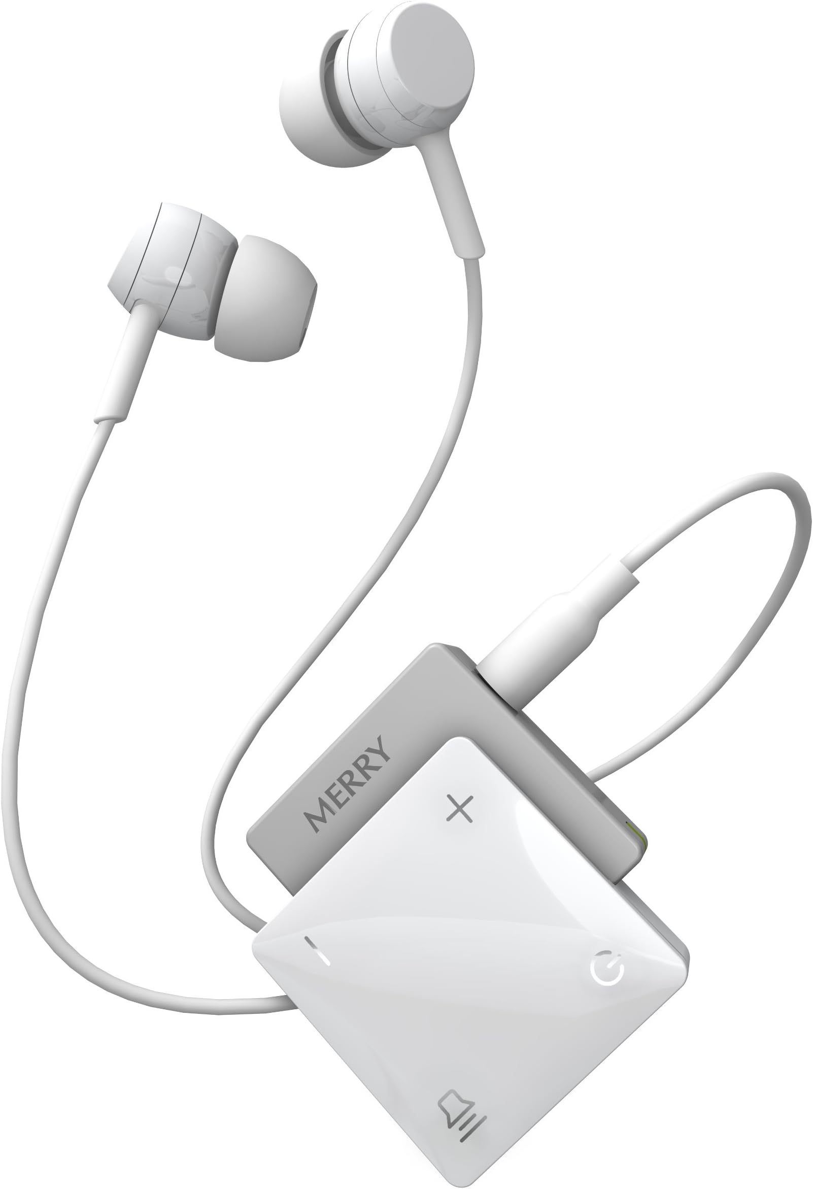 ME-300D Concerto Personal Sound Amplifier - Premium Lightweight Hearing Amplifier with Rechargeable Batteries, Earphones - 4 Channels - Noise Reduction - Personal Hearing Enhancement (White)