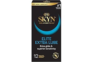 SKYN Elite Extra Lube - Ultra-Thin, Lubricated Latex-Free Condoms