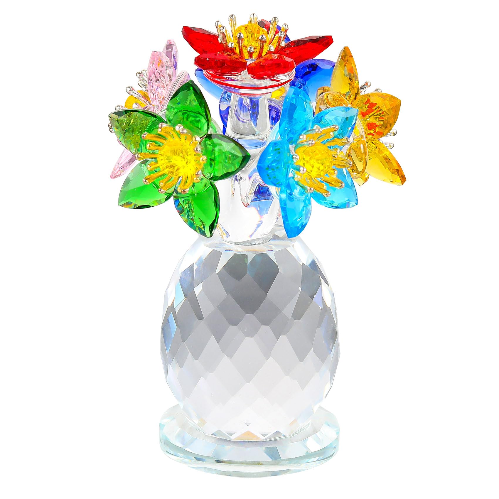 Arikyrist Multi-colour Crystal Bouquet Figurine Ornaments Gifts for Women