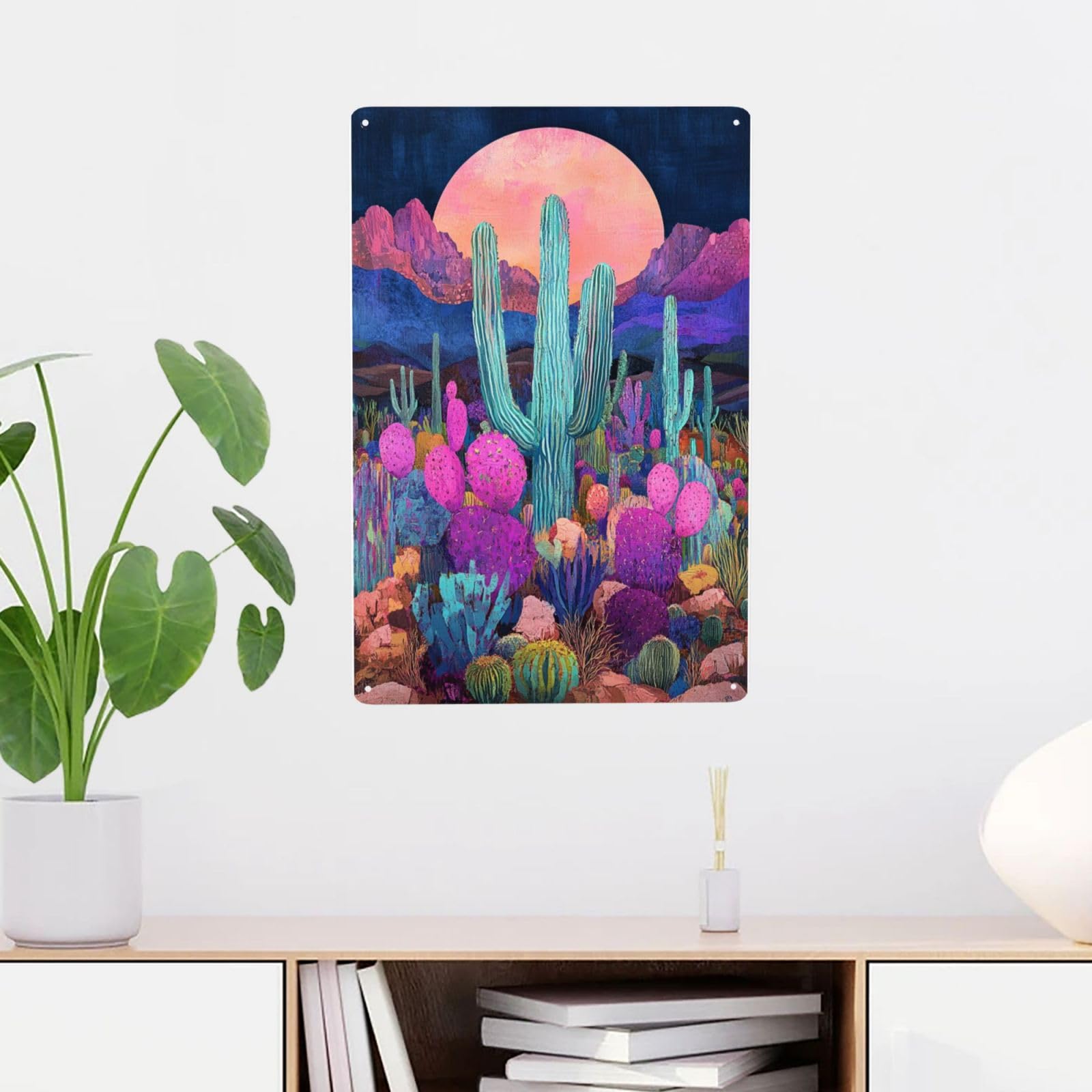 Amazon.com: Vextrovia Psychedelic Cactus Metal Tin Sign,Home Decor, Retro  Western Cactus Metal Wall Art, Vintage Desert Cactus Printed Metal Poster  Decor For Home Indoor Outdoor Living Room Bar Man Cave 12x16inch :