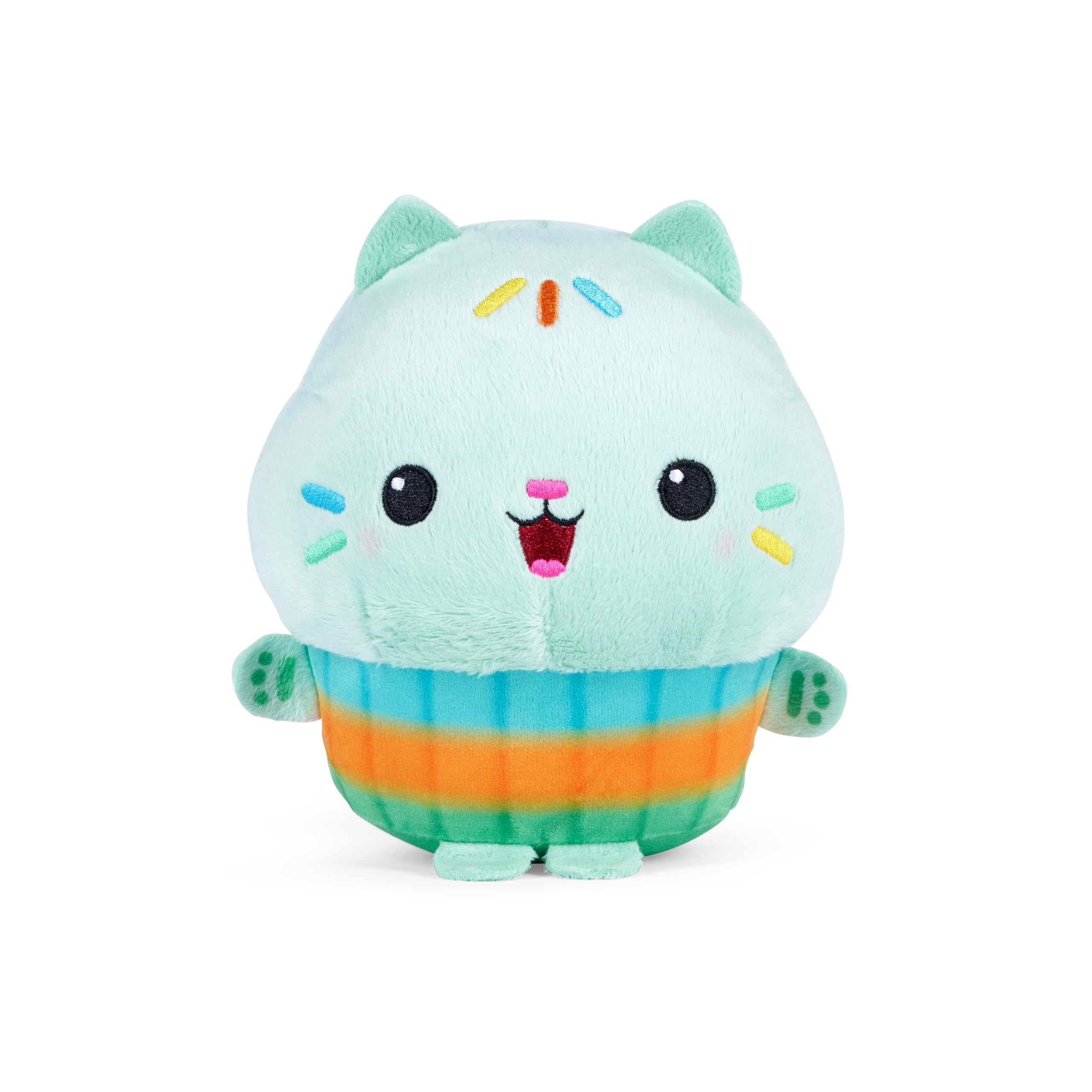 Schmidt Spiele 42799 Gabby's Dollhouse, Cakey Expression, Green Cakey, 25 cm Plush Toy
