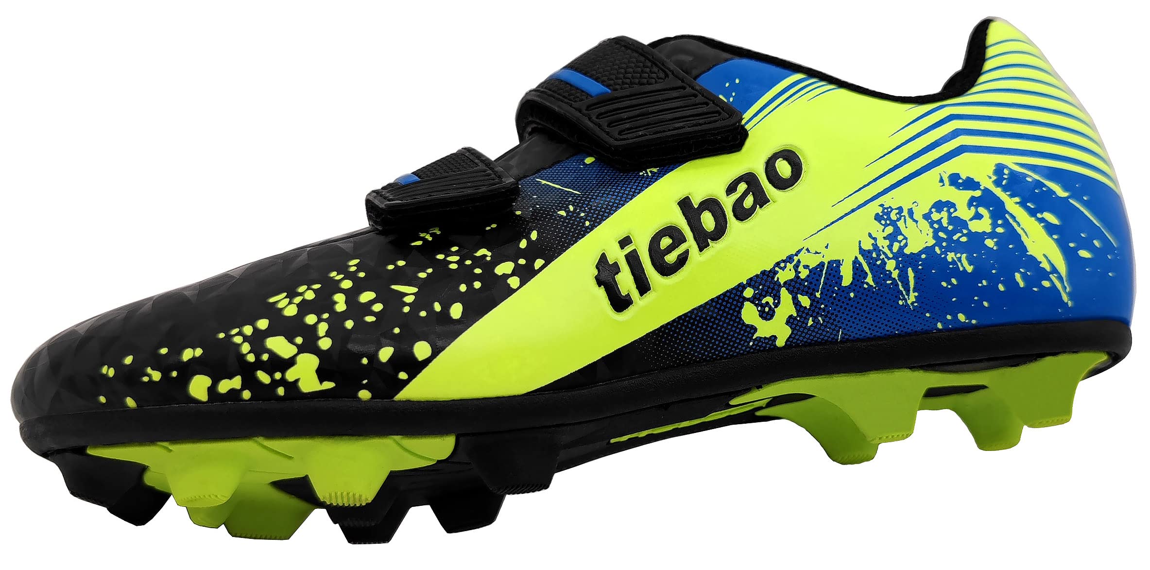 tiebaoGanar Kids' Performance Soccer Cleats Shoes Football (Little Kid/Big Kid) Black TBG-S76660A/Black-32