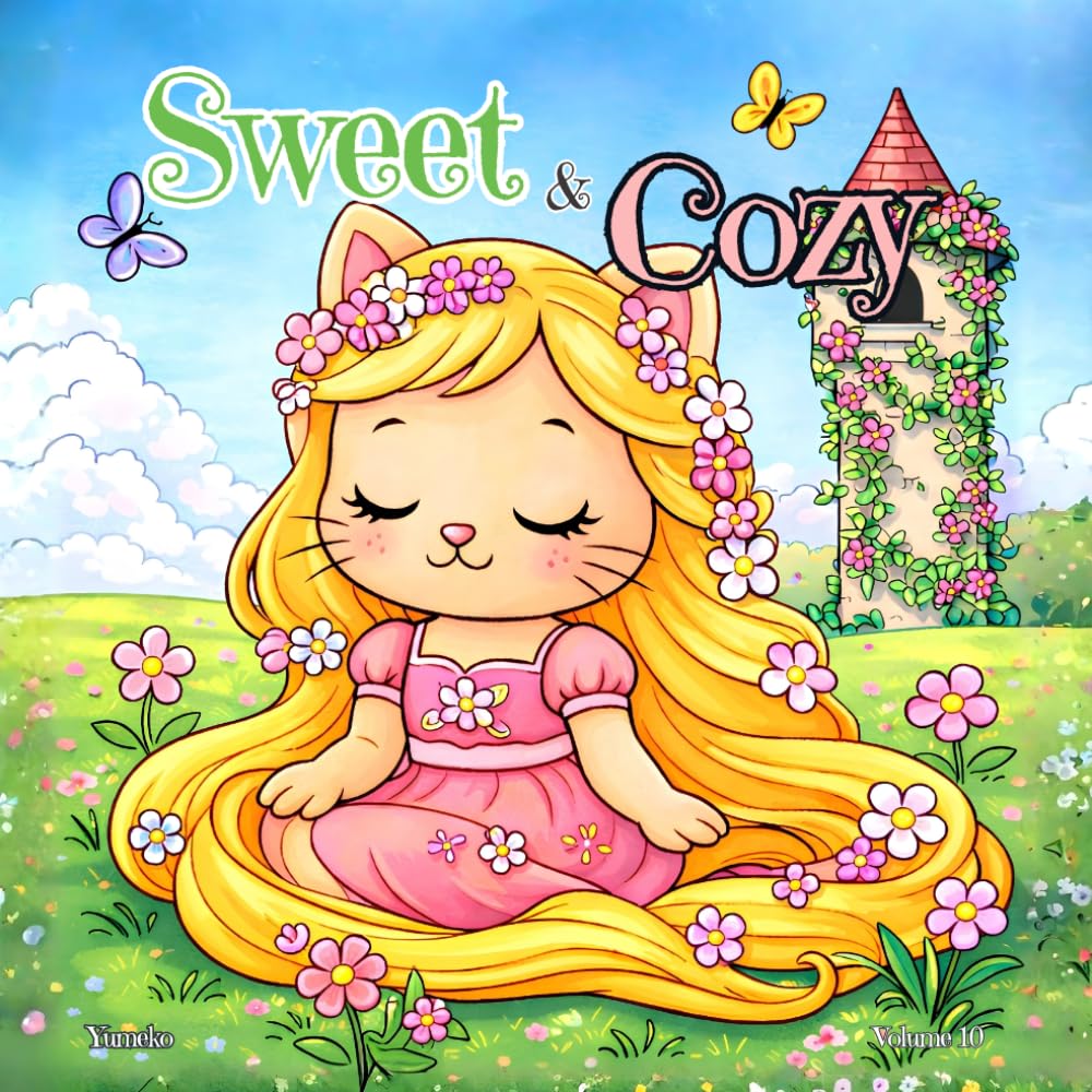 Sweet & Cozy Coloring Book, volume 10: Spring Fever, Coloring Book for Adults