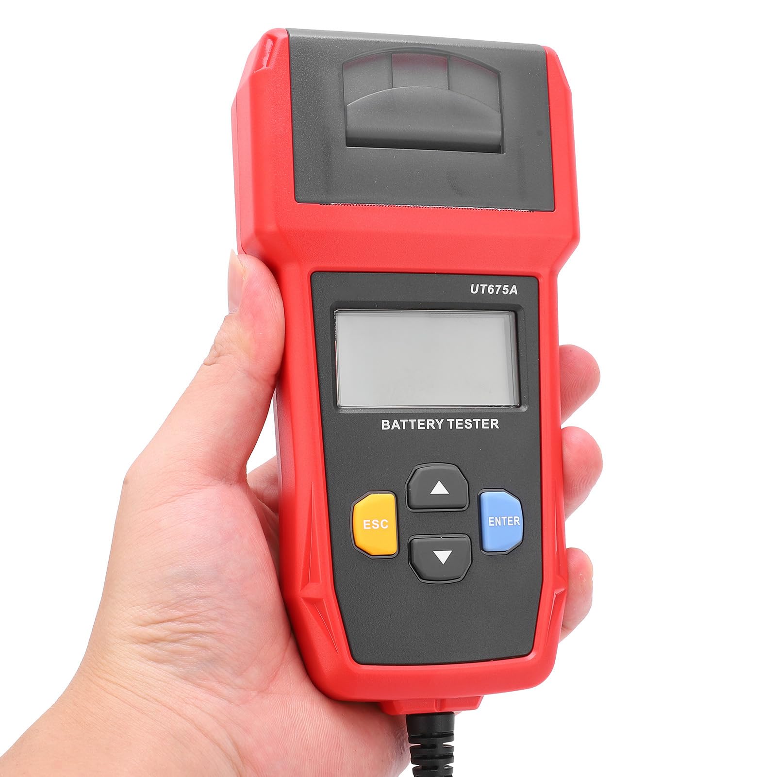Probador digital de batería de automóvil con función de impresión para probar el rendimiento de la batería de automóvil