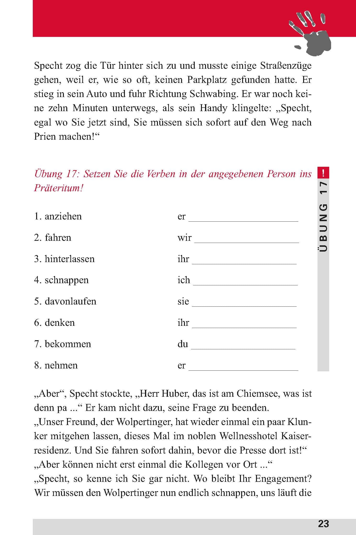 Der Mann ohne Gesicht: Deutsch als Fremdsprache (DaF) Niveau B1