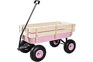 Heavy Duty Steel Princess Wagon with Air Tires