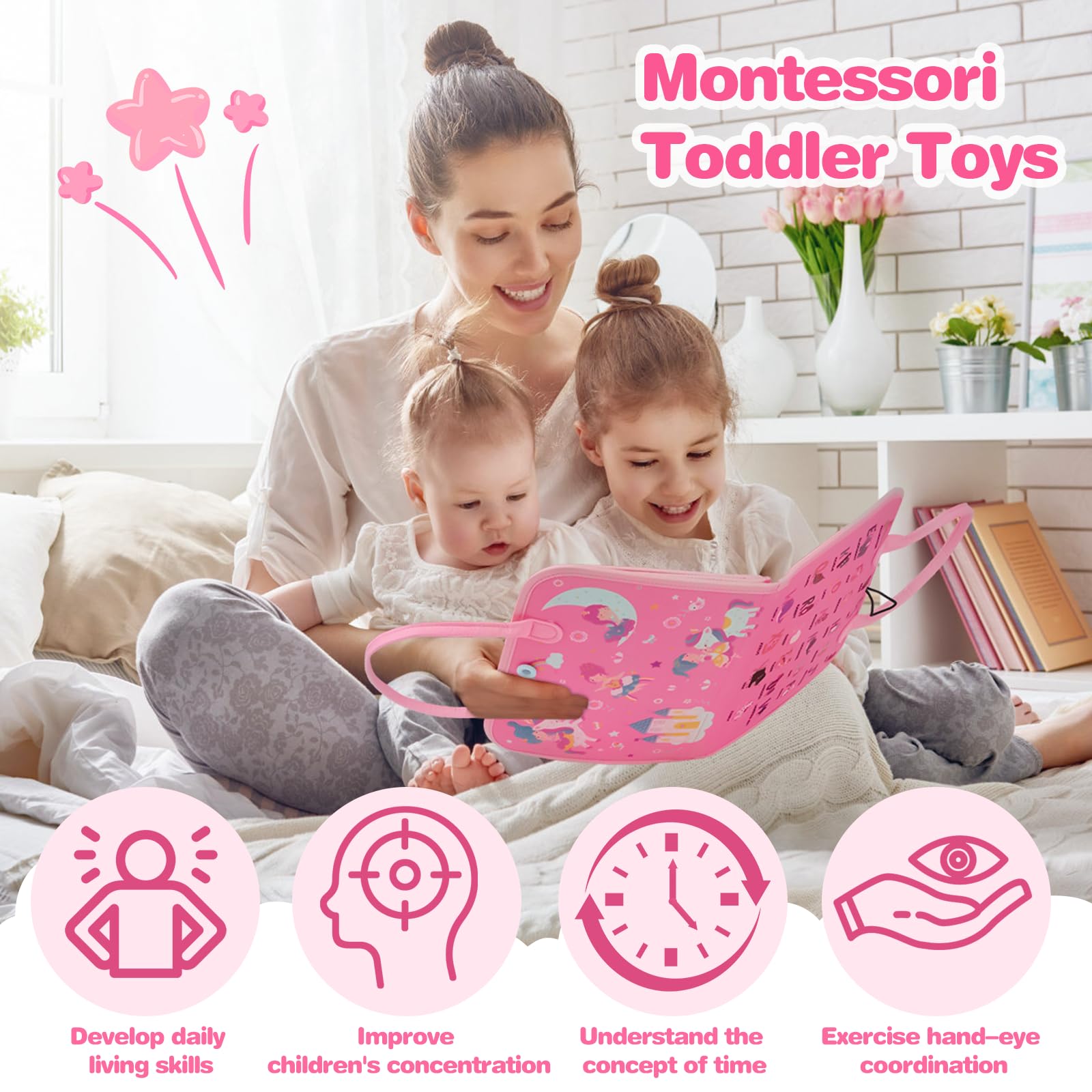 Produktbild von Montessori Würfel Lernspielzeug Montessori Busy Board Ab 1 Jahr, Activity Board Holzspielzeug Mit Led Lichtschaltern Montessori Spielzeug Motorikspielzeug S0kfj0sn Spielzeug Ab 1 Jahr