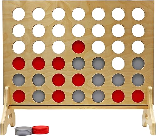 Tailgating Pros Cuatro en una fila de alta calidad con funda de transporte  Juego de patio al aire libre de gran tamaño  Conecta varios discos