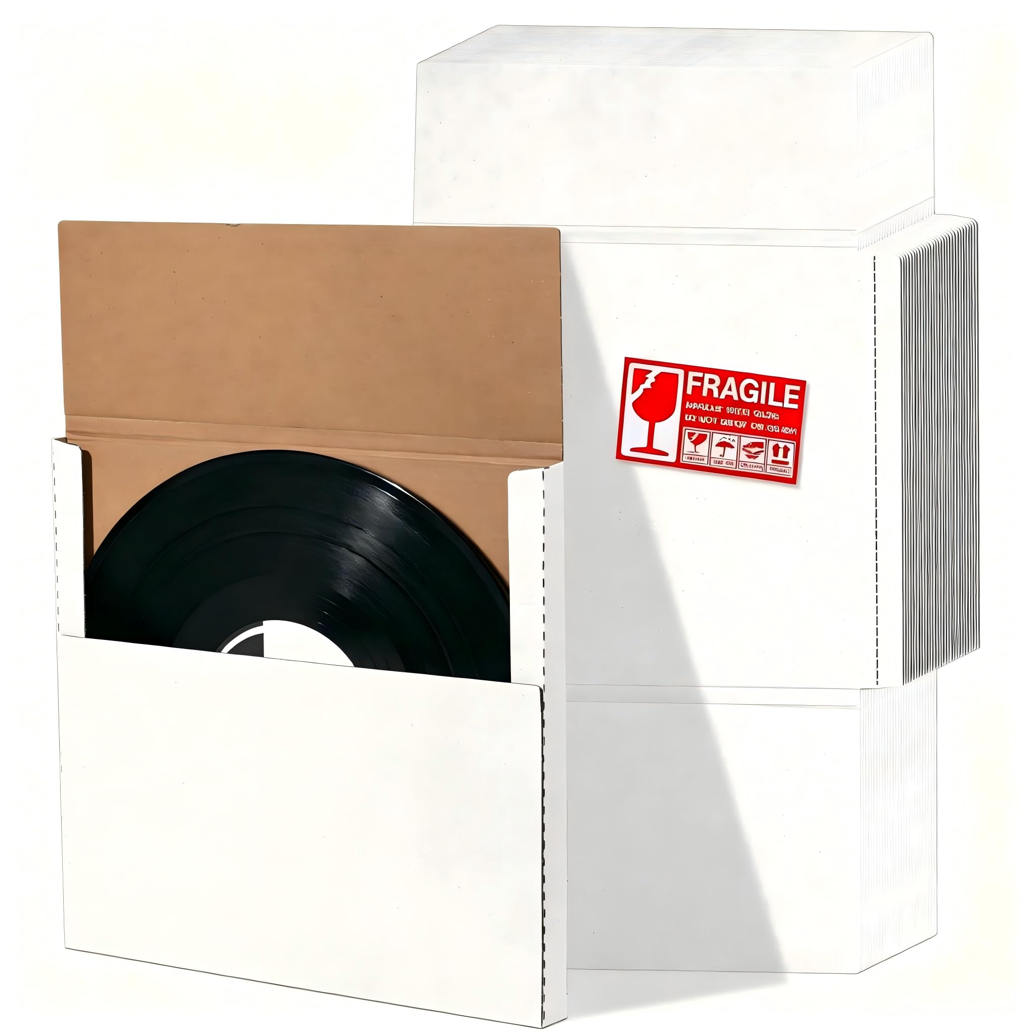 Photo 1 of HONSREO Vinyl Record Shipping Boxes (30 Pack)