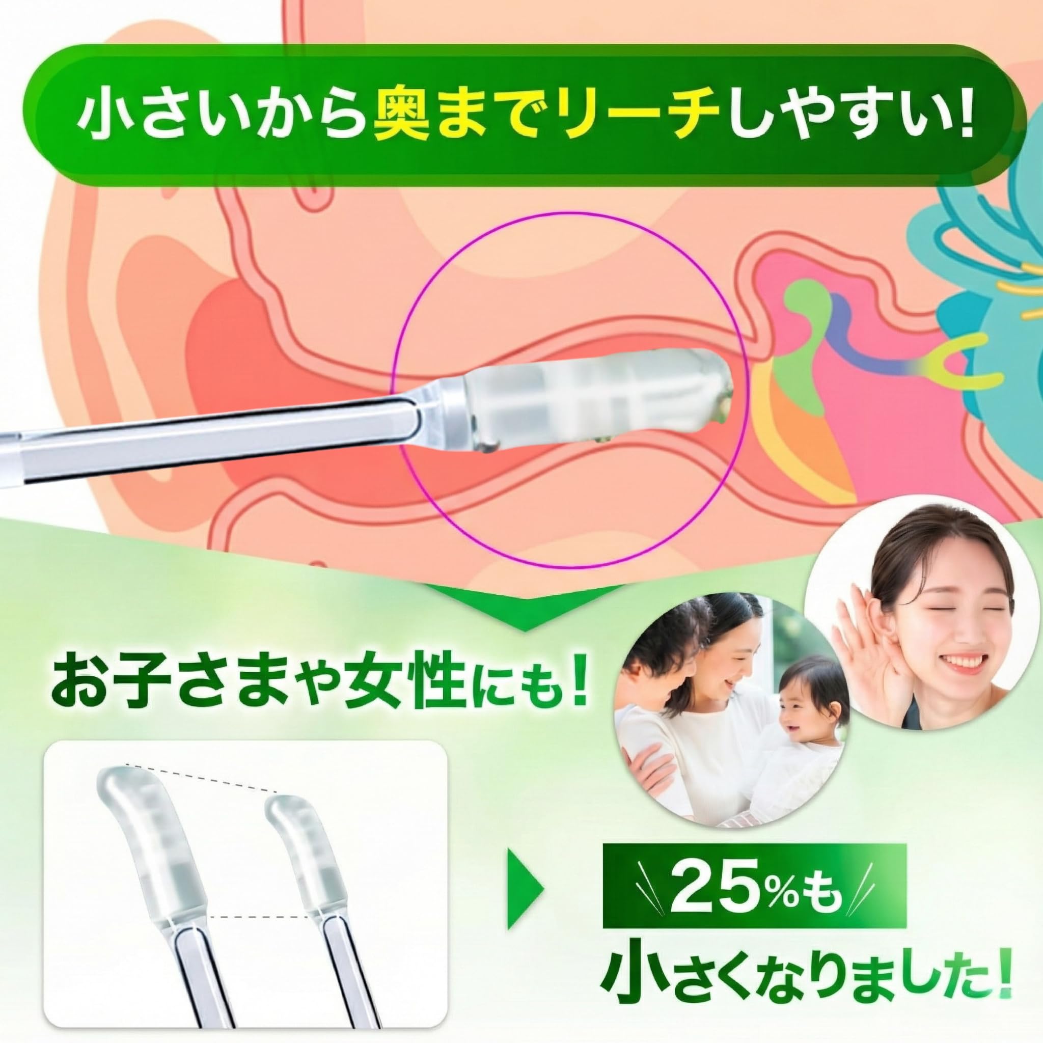 Mochi Neva Cotton Swabs, Small