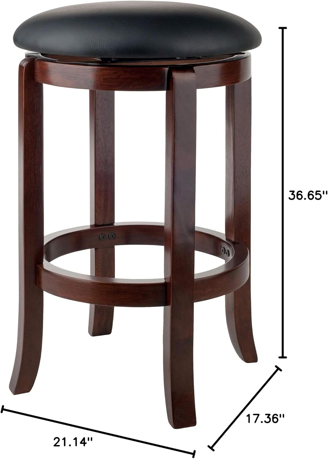 Walnut Keyhole Back Transitional Side Chairs, Set of 2