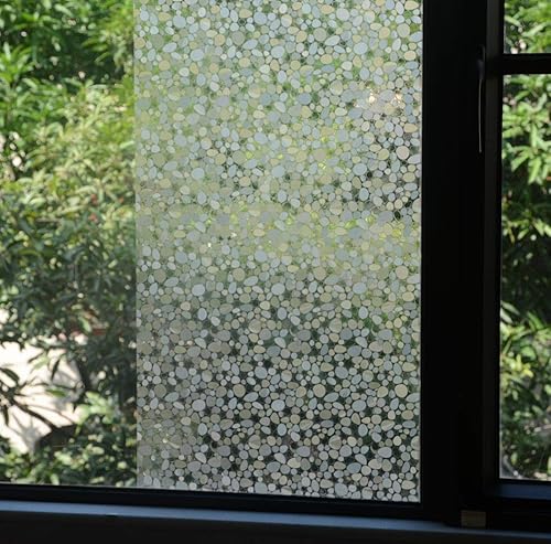 Miniatura 3 de VSUDO Película decorativa de privacidad para ventana, sin pegamento, adhesivo de cristal adhesivo, tinte de ventana anti-UV para sala de estar,