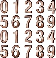 Vista 1 de 20 piezas de números de buzón para casa al aire libre 0-9, señales de puerta y habitación autoadhesivas, etiquetas de número de dirección para pared