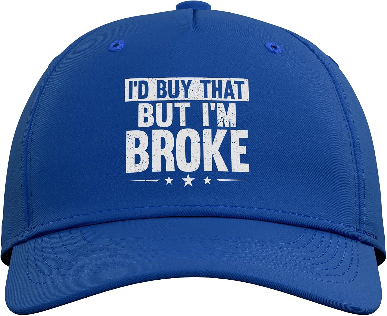 Would Buy that But Broke Shopping Budget Humor Quote Adjustable Baseball Hat image 2